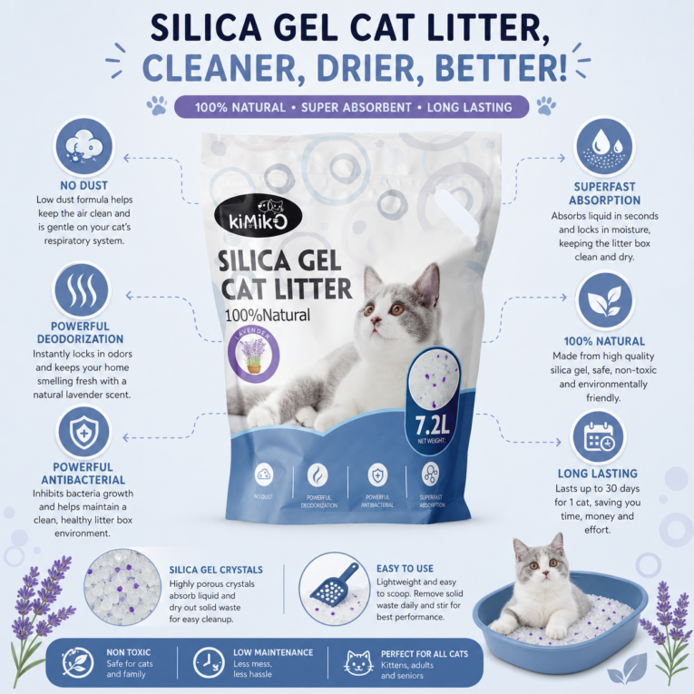 Silica gel lavender