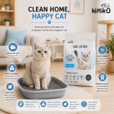 Kimiko Unscented Premium Cat Litter - Get 10Lx2 Odorless Pack
